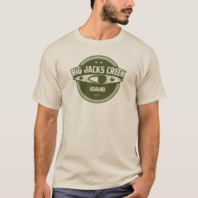 Big Jacks Creek Wild And Scenic River Idaho Kayaki T-Shirt (Front)