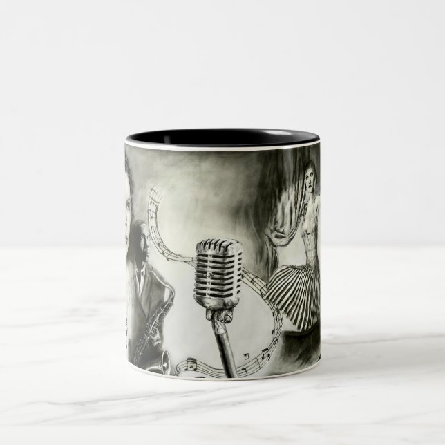 Big Jazz Two-Tone Coffee Mug (Center)