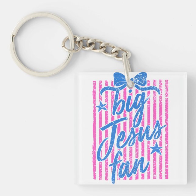 Big Jesus Fan Keychain (Front)
