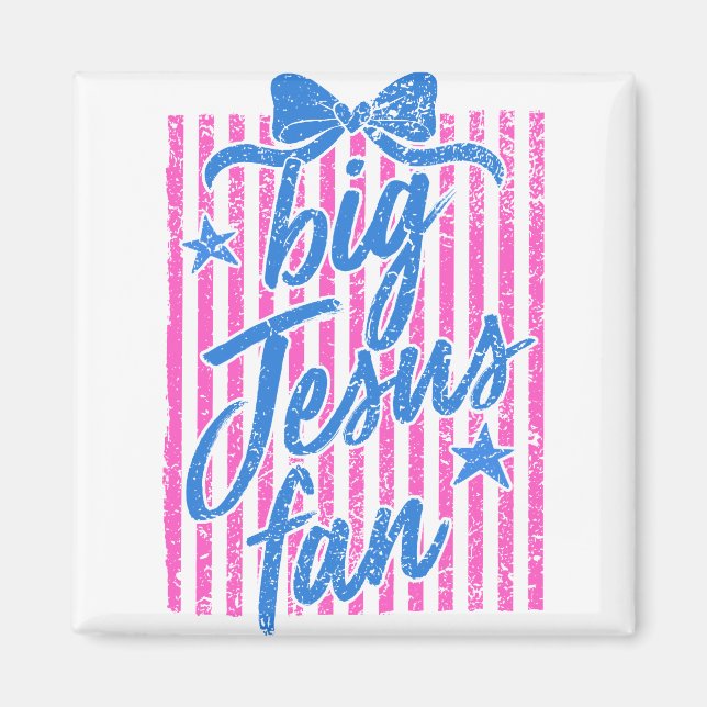 Big Jesus Fan Magnet  (Front)