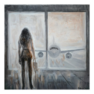 Big jet plane photo print