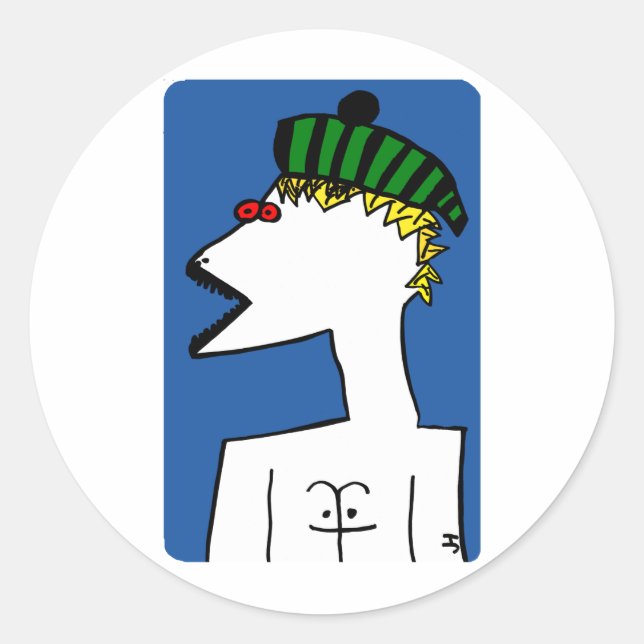 Big Jim JHgrafics Classic Round Sticker (Front)