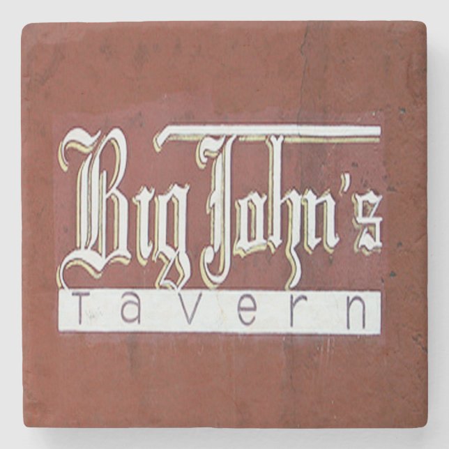 Big John's Tavern Charleston, SC. Stone Coaster (Front)