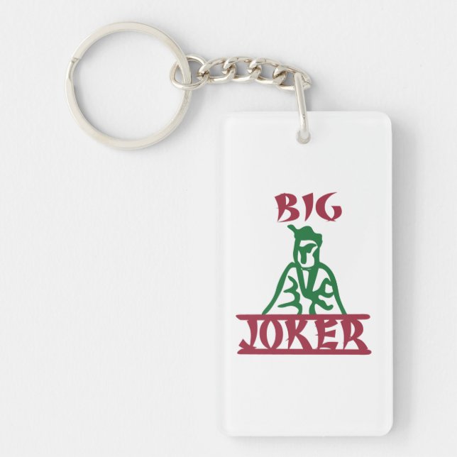 BIG JOKER Mah Jong Tile Key Ring (Front)