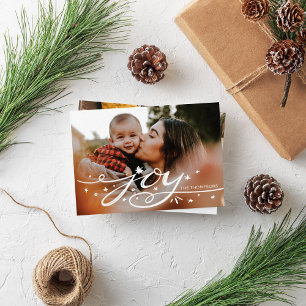 Big Joy Hand Lettered Photo Holiday Card