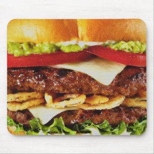 Big Juicy Cheeseburger Mouse Mat