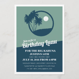 Big Kahuna BBQ Birthday Invitation