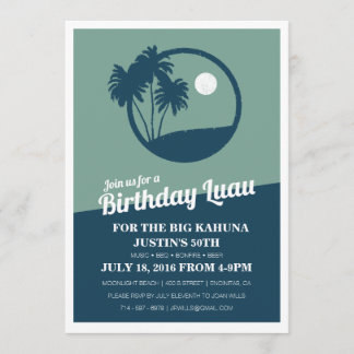 Big Kahuna BBQ Birthday Invitation