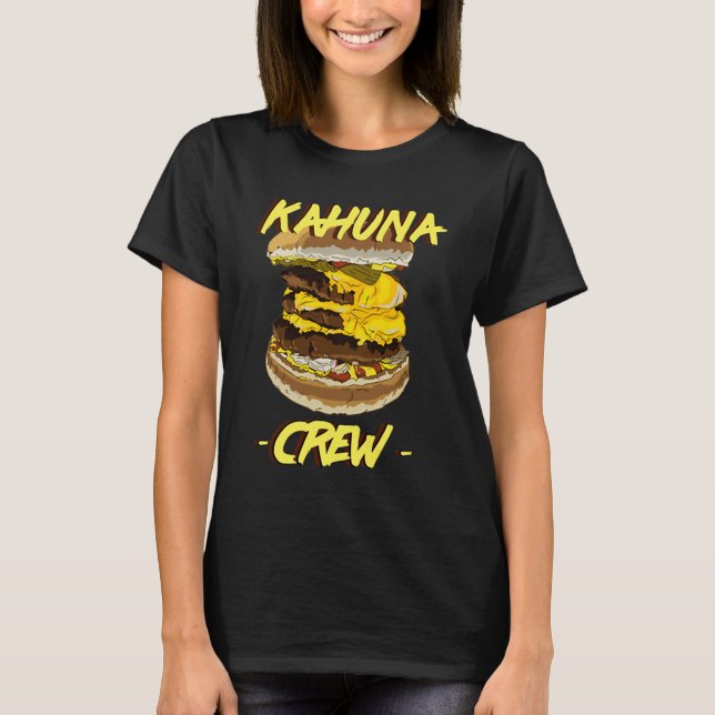Big Kahuna Burger Crew Chest Print  for Men & Wome T-Shirt (Front)