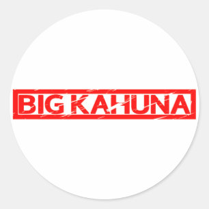 Big Kahuna Stamp Classic Round Sticker