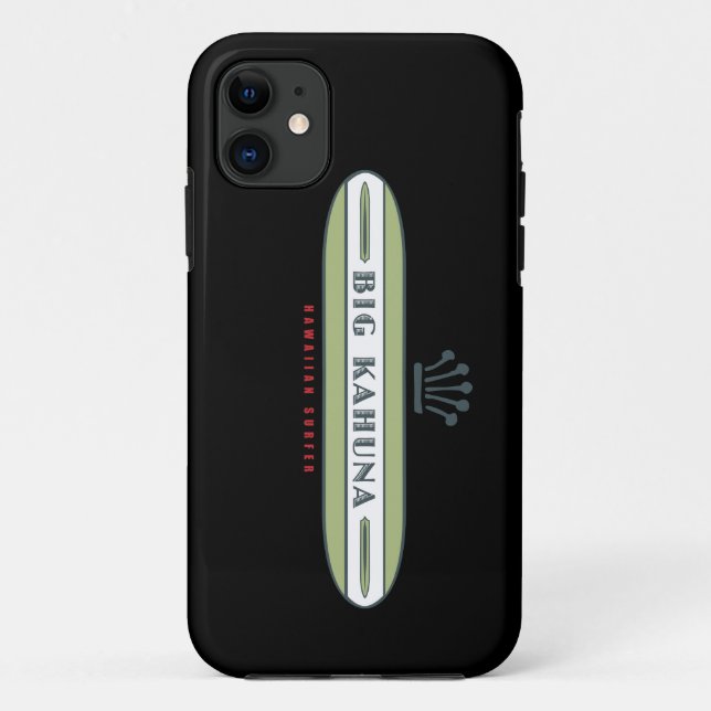 Big Kahuna Straight HI Surfer Case-Mate iPhone Case (Back)
