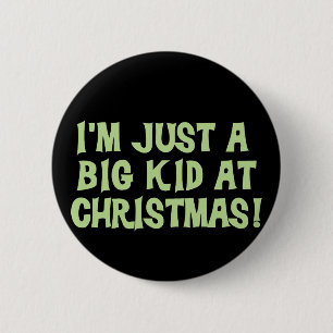 Big Kid at Christmas Tshirts and Gifts 6 Cm Round Badge
