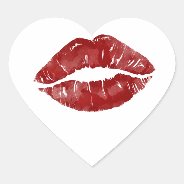 Big Kiss Heart Sticker (Front)