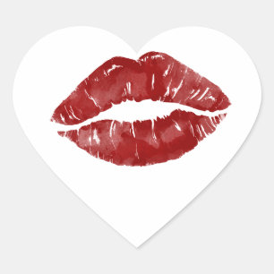 Big Kiss Heart Sticker