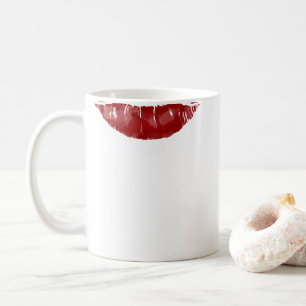 Big Kiss Lipstick Lip Print Coffee Mug