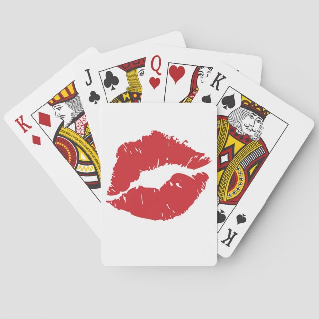 Big kiss playing cards (Back)