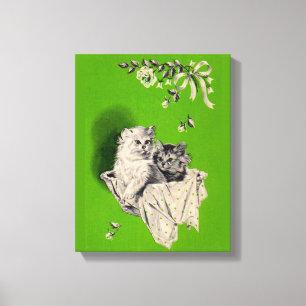 big kitten little kitten canvas print