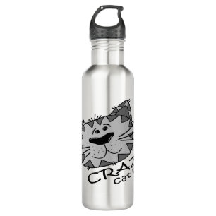 Big Kitty Face Crazy Cat Lady 710 Ml Water Bottle