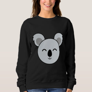 Big Koala Face Costume Cute Easy Animal Halloween Sweatshirt