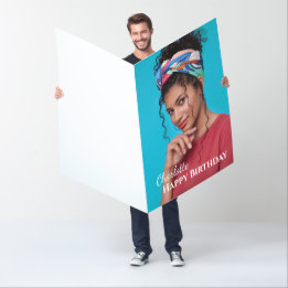 Big Large Happy Birthday Card Photo Personalise