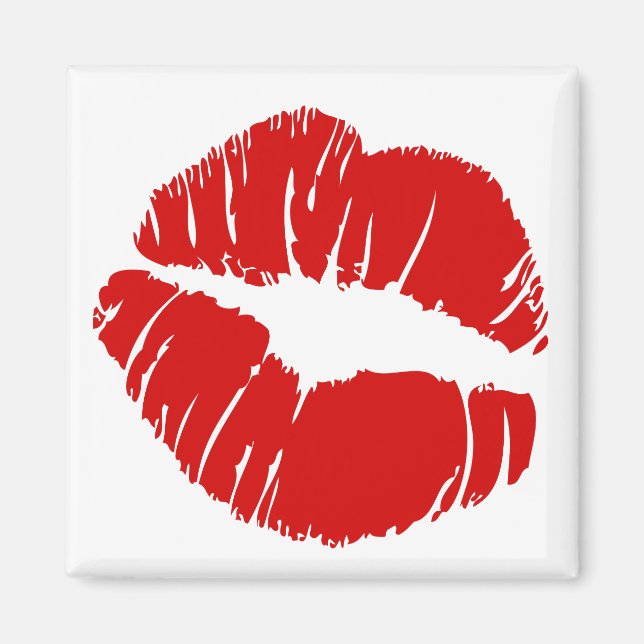 Big large lips kiss giant lips huge kissing mouth magnet (Front)