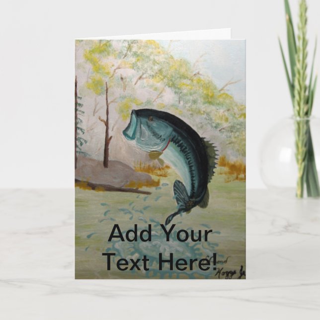Big Largemouth Bass! Card (Front)