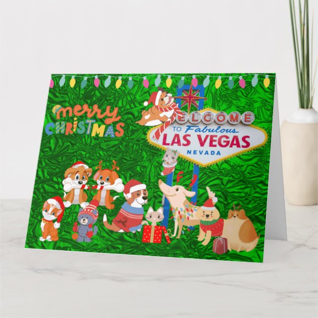 BIG Las Vegas Christmas Card (Front)
