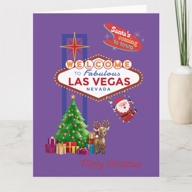 BIG Las Vegas Christmas Card (Front)