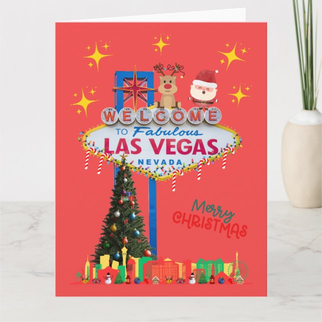 BIG Las Vegas Christmas Card (Front)