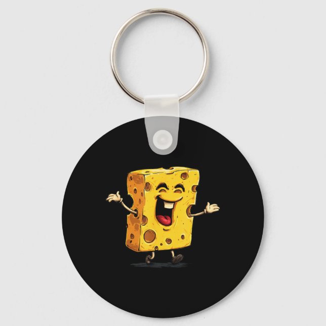 Big Laughing Cheese Key Ring (Front)