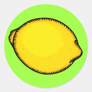 Big Lemon Classic Round Sticker