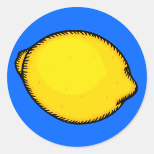 Big Lemon Classic Round Sticker