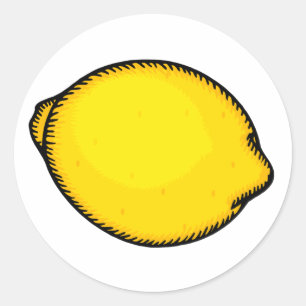 Big Lemon Classic Round Sticker
