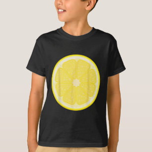Big Lemon Sliced Costume Cute Easy Fruit Halloween T-Shirt