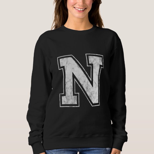Big Letter N Sweatshirt (Front)