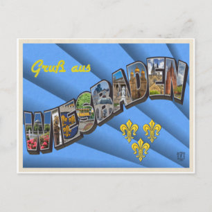 Big Letter Wiesbaden Postcard
