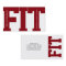 Big letters FIT fitness trainer modern cover