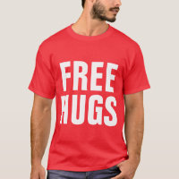 Big letters t shirt for men | Free Hugs