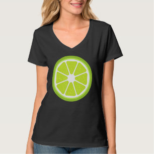 Big Lime Sliced Costume Cute Easy Fruit Halloween T-Shirt