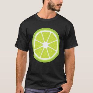Big Lime Sliced Costume Cute Easy Fruit Halloween T-Shirt
