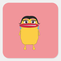 Big lips Lady Sticker