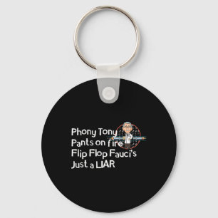 Big Little Lied Fire Fauci Anti Presidential Mask Key Ring