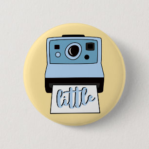 Big Little Sorority Vintage Camera Button