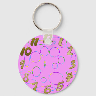 Big Loops on Pink Apple Watch Band Keychain