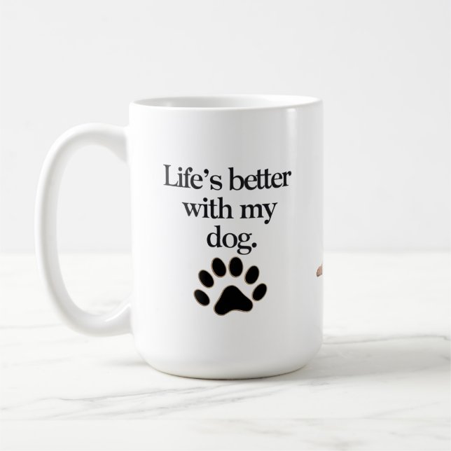 Big Love, Big Paws Mug (Left)