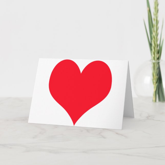 Big Love Heart Holiday Card (Front)