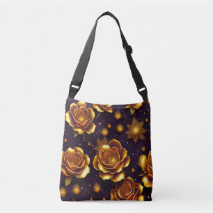 Big Luxury Gold Rose Modern Collection Crossbody Bag