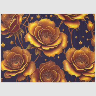 Big Luxury Gold Trendy Rose Collection Tissue Paper