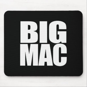 Big Mac Cool Unique And Funny Black White  Mouse Mat