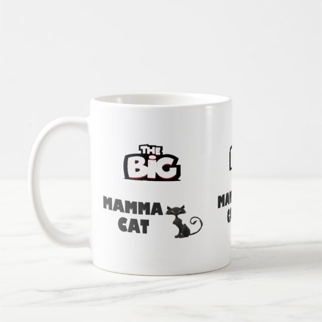 Big mamma  design for cool cats coffee mug (Left)